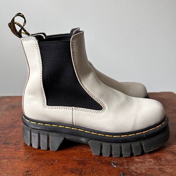 Dr Marten - Audrick Nappa Leather Platform Chelsea Boots - Women's Size 8 - Picture 2 of 6
